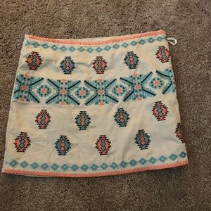Boho mini skirt
